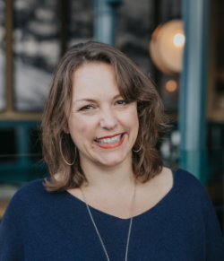 colour photo of Charlotte edun