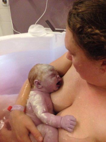 Rosie and baby Eve photo