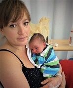 Danielle Gilmour with baby