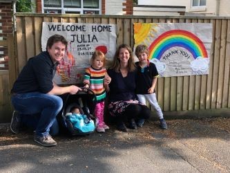 Liz Thomas with family