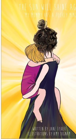 Book cover - yellow, showing illustration of mother holding a child, both facing away