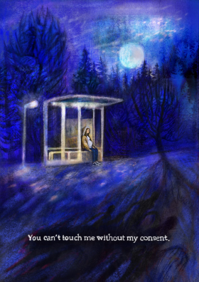 You can't touch my without my consent - illustration